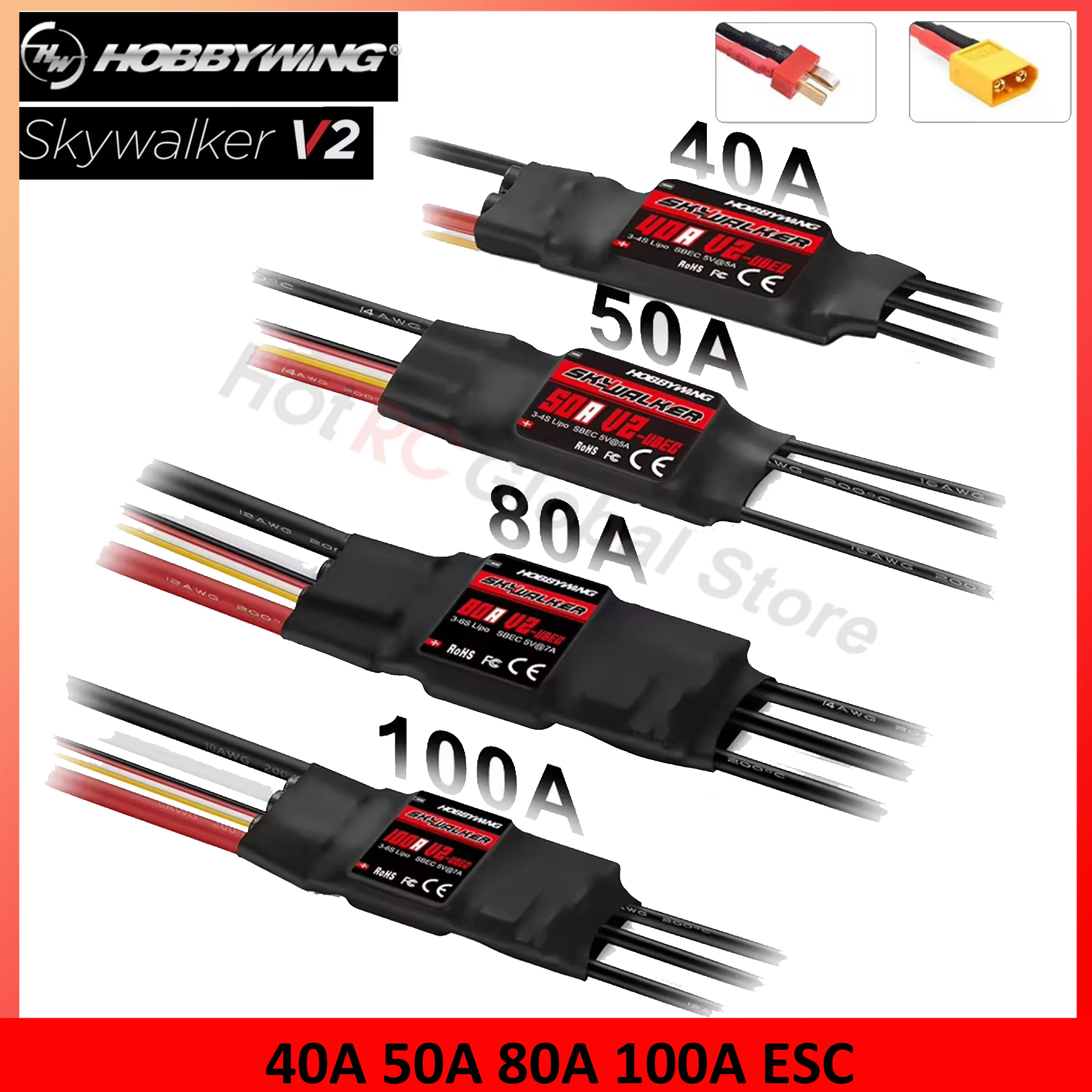 Rc Hobby Motor - HOBBYWING Skywalker V2 serisi 40A 50A
