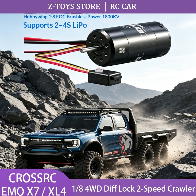 Rc Hobby Grade Truck - CROSSRC EMO X7 XL4 1/8 ölçekli,