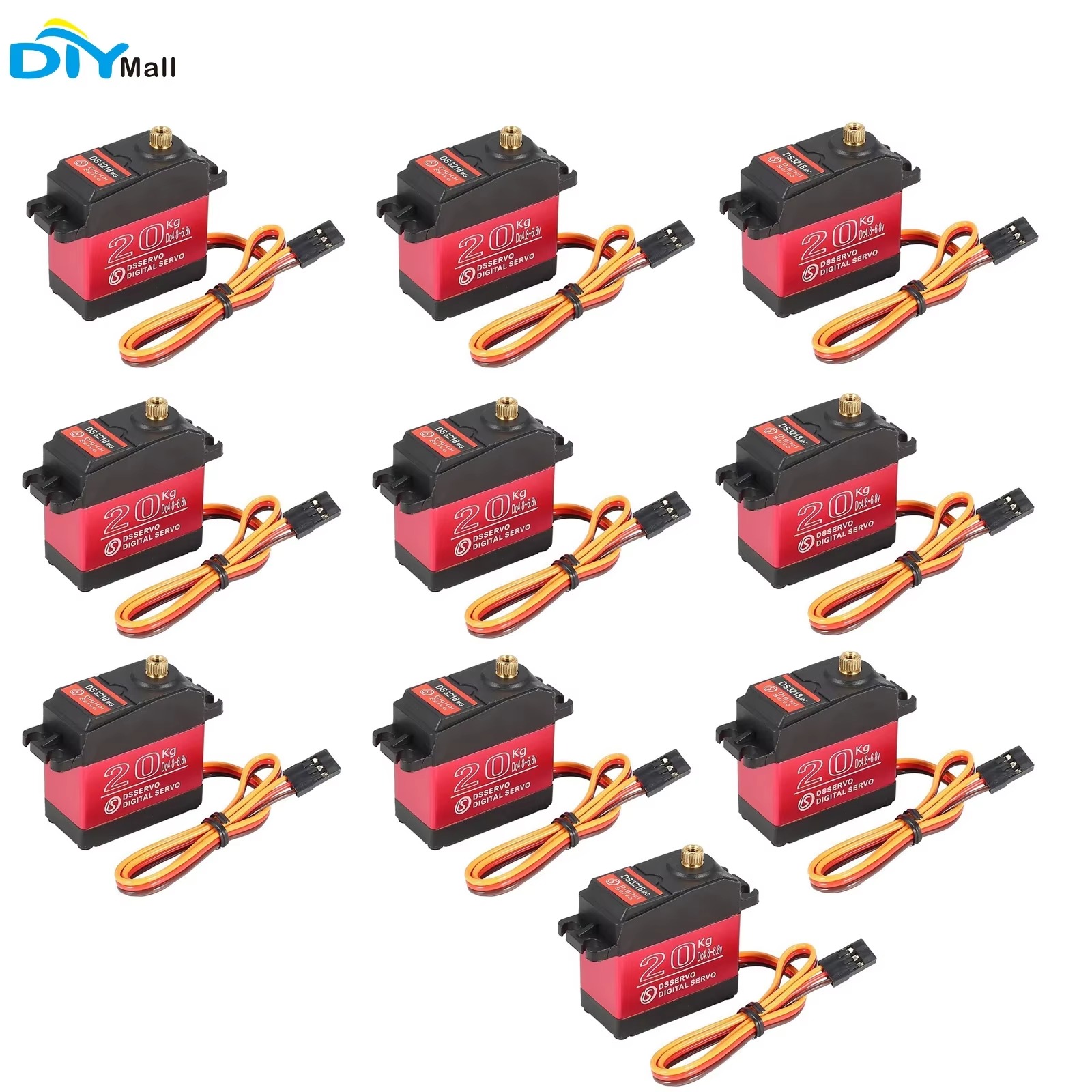 Rc Hobby Shops - 10 adet DS3218 20KG dijital Servo