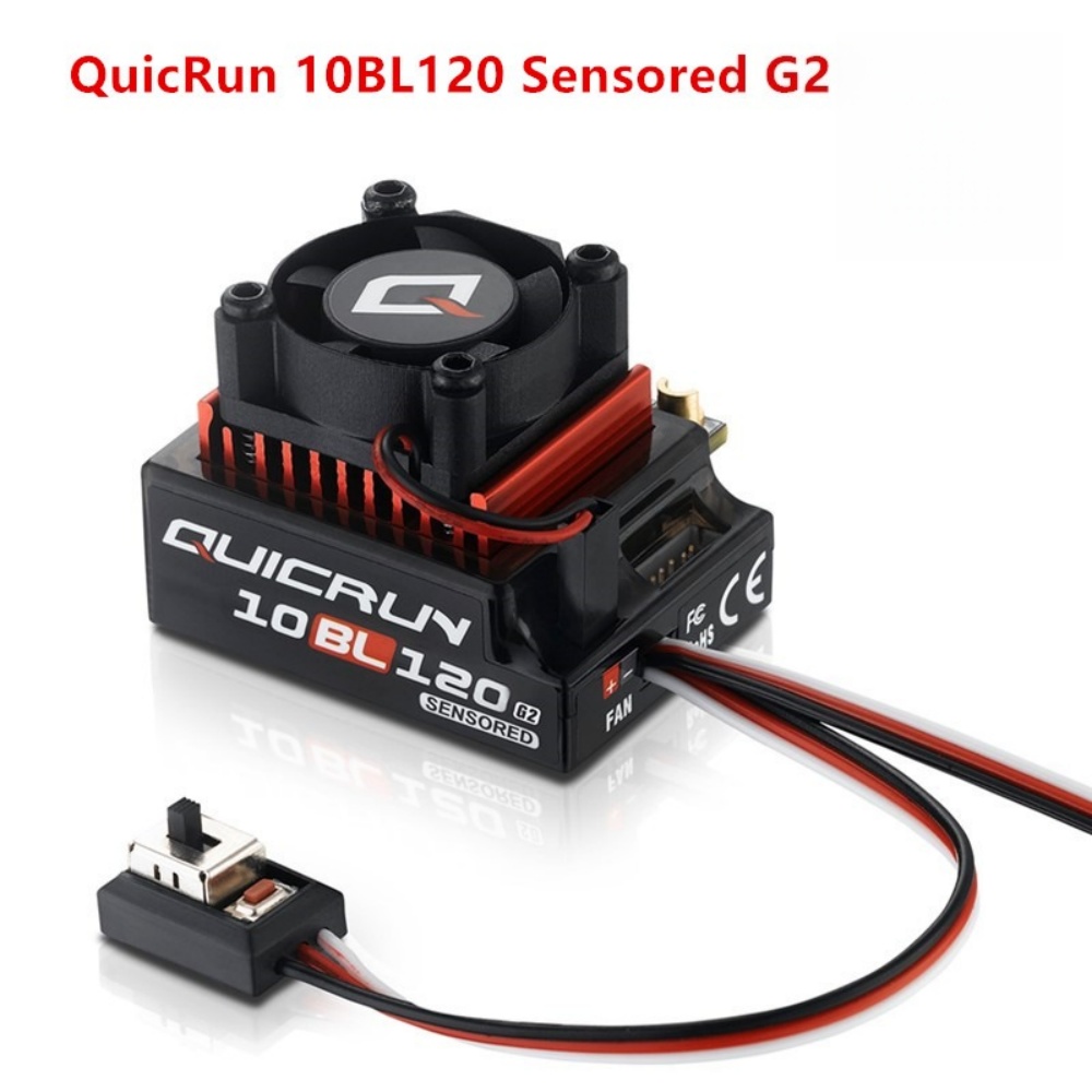 Rc Hobby Motor - FATJAY Hobbywing QUICRUN-10BL-120-G2 120A ESC Sensörlü