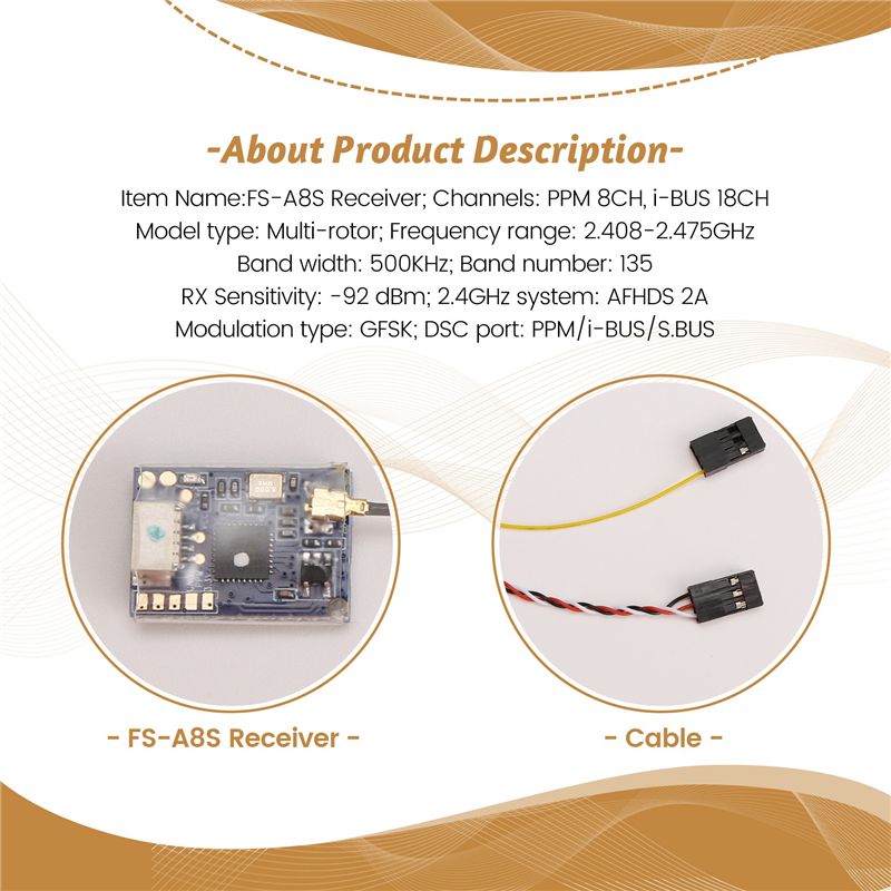 AS96 – FS-A8S 2.4G 8 Kanallı M - Receiver Sbus 8Ch incelemesi ve fiyatı