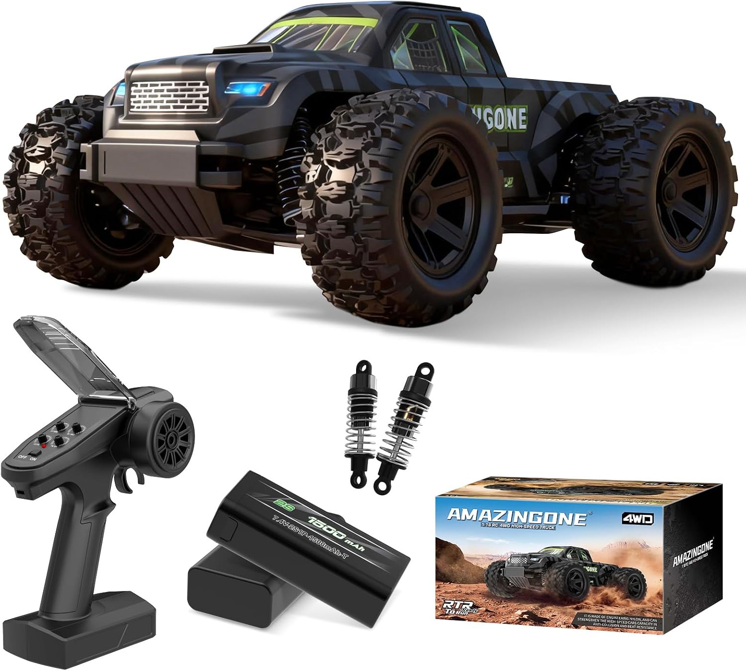 JT18W 1/18 Ölçekli Yüksek Hızl - Rc Hobby Grade Monster Truck incelemesi ve fiyatı